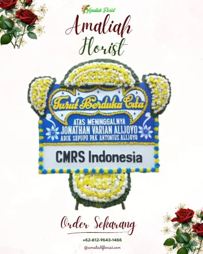 Papan Bunga Duka alam sutera
