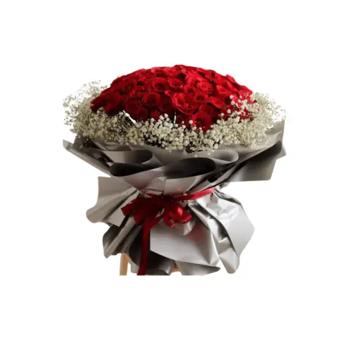 hand buket bunga alam sutera