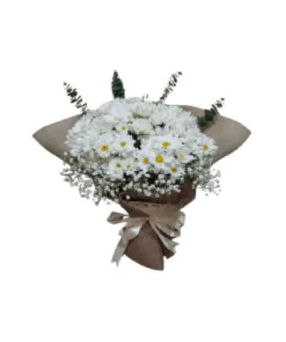 hand buket bunga alam sutera