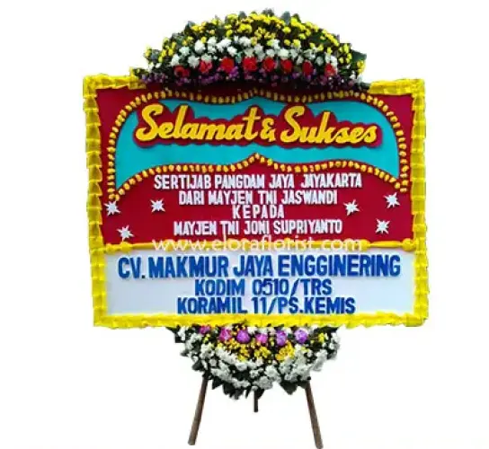 Karangan Bunga alam sutera